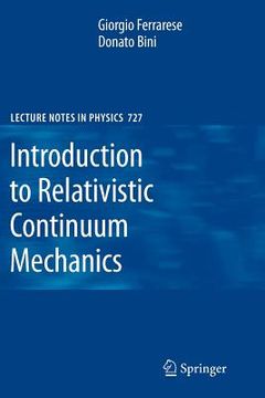 portada introduction to relativistic continuum mechanics