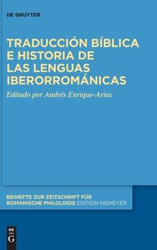 portada Traducción bíblica e historia de las lenguas iberorrománicas (en Inglés)