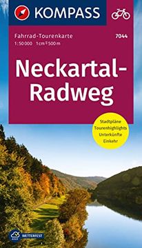 portada Kompass Fahrrad-Tourenkarte Neckartal-Radweg 1: 50. 000 (en Alemán)
