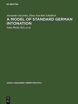 portada A Model of Standard German Intonation (Janua Linguarum Series Practica)