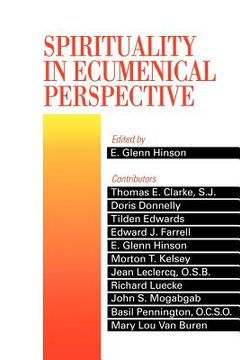 portada spirituality in ecumenical perspective (in English)