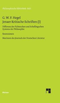 portada Jenaer Kritische Schriften / Jenaer Kritische Schriften (I) 