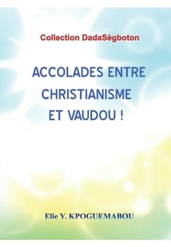 portada Accolades Entre Christianisme Et Vaudou! (en Francés)