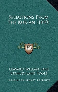 portada selections from the kur-an (1890) (en Inglés)