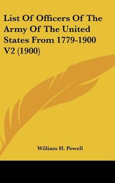 portada list of officers of the army of the united states from 1779-1900 v2 (1900)