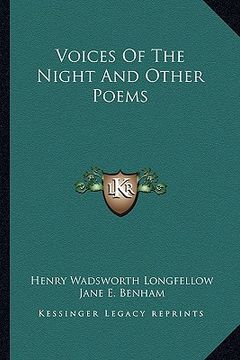 portada voices of the night and other poems