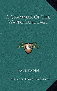 portada a grammar of the wappo language (en Inglés)