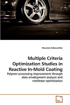 portada multiple criteria optimization studies in reactive in-mold coating (en Inglés)