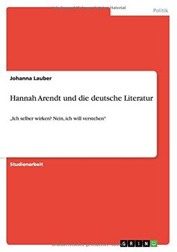 portada Hannah Arendt und die deutsche Literatur (German Edition)