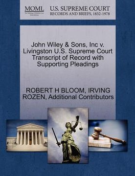 portada john wiley & sons, inc v. livingston u.s. supreme court transcript of record with supporting pleadings