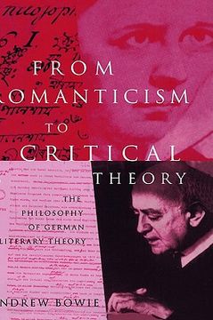 portada from romanticism to critical theory: the philosophy of german literary theory (in English)