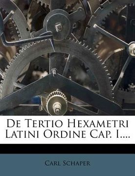 portada de Tertio Hexametri Latini Ordine Cap. I.... (en Latin)