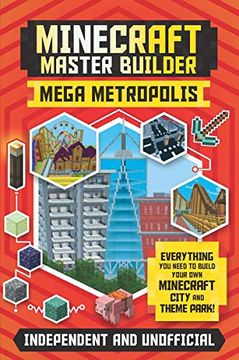 portada Minecraft Master Builder: Mega Metropolis: Build Your own Minecraft City and Theme Park (in English)