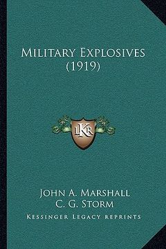 portada military explosives (1919) (en Inglés)