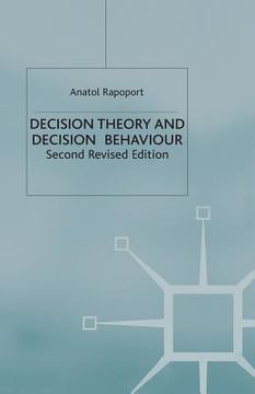 portada Decision Theory and Decision Behaviour (en Inglés)