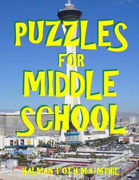 portada Puzzles for Middle School: 133 Large Print Themed Word Search Puzzles (en Inglés)
