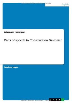 parts of speech in construction grammar (en Inglés)
