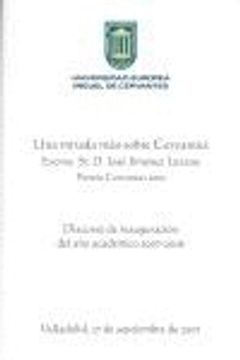 portada Una mirada más sobre Cervantes: Discurso de inauguración del año académico 2007-2008 (Paranimphus)