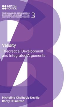 portada Validity: Theoretical Development and Integrated Arguments (en Inglés)