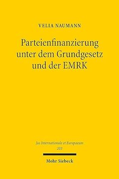 portada Parteienfinanzierung Unter Dem Grundgesetz Und Der Emrk