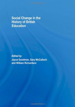 portada social change in the history of british education (en Inglés)