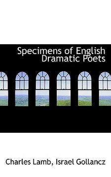 portada specimens of english dramatic poets (in English)