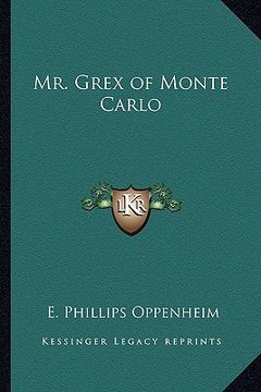portada mr. grex of monte carlo (in English)