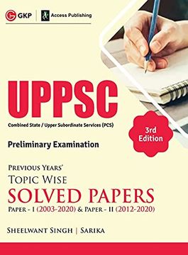 portada Uppsc 2021: Previous Years Topic Wise Solved Papers 3e - Paper i (2003-2020) 
