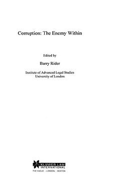 portada corruption: the enemy within (en Inglés)