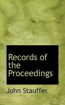 portada records of the proceedings (en Inglés)