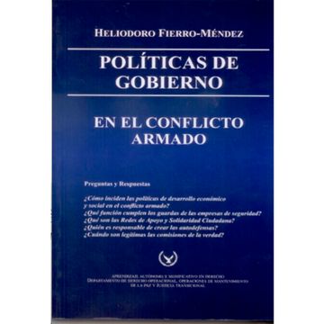 portada POLITICAS DE GOBIERNO EN EL CONFLICTO ARMADO