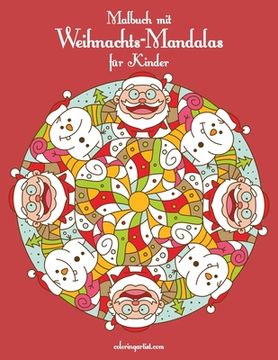 portada Malbuch mit Weihnachts-Mandalas für Kinder (en Alemán)