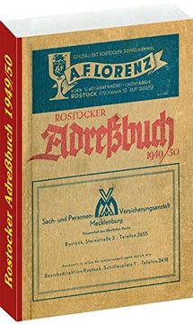 portada Rostocker Adressbuch 1949/50: Adressbuch - Einwohnerbuch - mit Rostock, Warnemünde, Gehlsdorf, Bartelstrof, Bramow, Dalwitzhof, Dierkow,. Lütten-Klein; Marienehe, Schmarl und Schutow