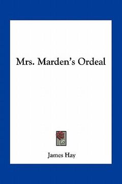 portada mrs. marden's ordeal (en Inglés)