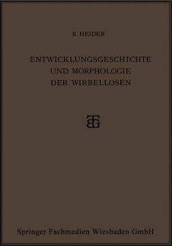 portada Entwicklungsgeschichte und Morphologie der Wirbellosen (German Edition)