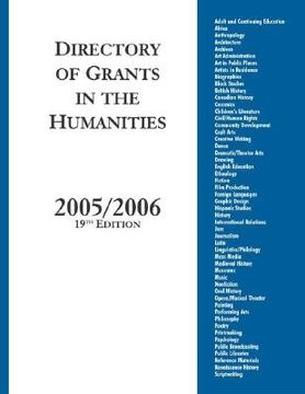 portada directory of grants in the humanities, 2005/2006 (en Inglés)