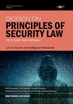 portada Dickson on Principles of Security Law: Text, Cases and Materials