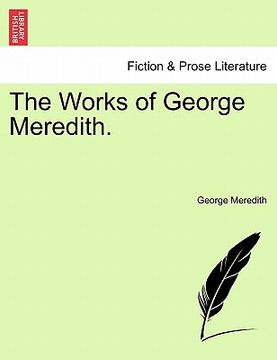 portada the works of george meredith. (en Inglés)