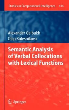 portada semantic analysis of verbal collocations with lexical functions