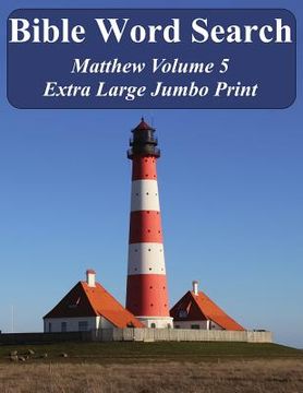 portada Bible Word Search Matthew Volume 5: King James Version Extra Large Jumbo Print (en Inglés)