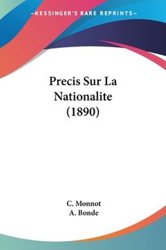 portada Precis Sur La Nationalite (1890) (in French)