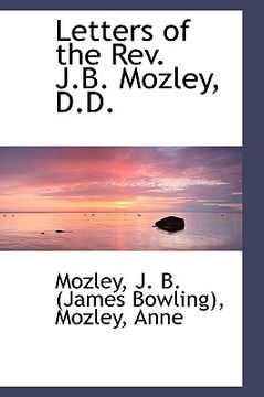 portada letters of the rev. j.b. mozley, d.d.