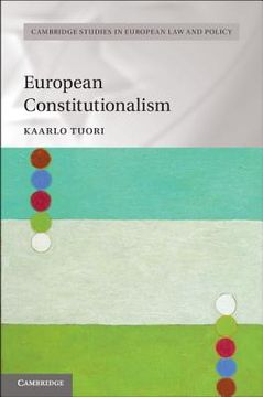 portada European Constitutionalism (Cambridge Studies in European law and Policy) (in English)