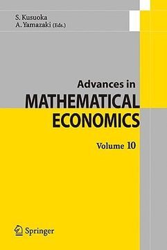 portada advances in mathematical economics volume 10 (en Inglés)