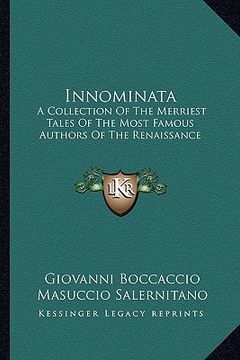 portada innominata: a collection of the merriest tales of the most famous authors of the renaissance