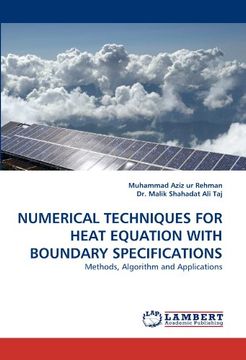 portada NUMERICAL TECHNIQUES FOR HEAT EQUATION WITH BOUNDARY SPECIFICATIONS