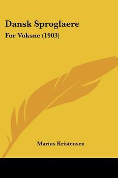 portada dansk sproglaere: for voksne (1903) (in English)