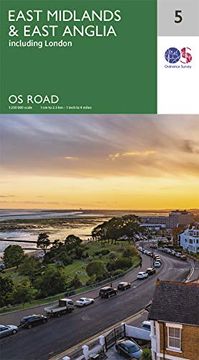 portada East Midlands & East Anglia (os Road Map) (in English)