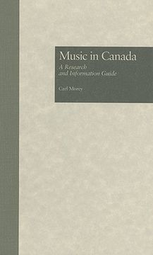 portada music in canada: a research and information guide (en Inglés)