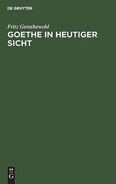 portada Goethe in Heutiger Sicht (en Alemán)